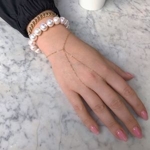 HRH COLLECTION JUMBO AB BAROQUE PEARL BRACELET